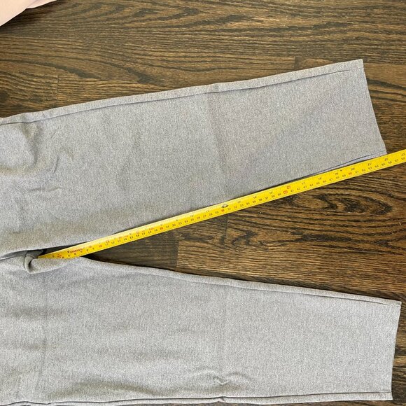 Gray Maternity Trouser Pants - Over-the-belly with stretch - ankle length - Picture 8 of 15